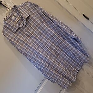 Collection by Michael Strachan 22 34/35  men's dress shirt bundle of 2